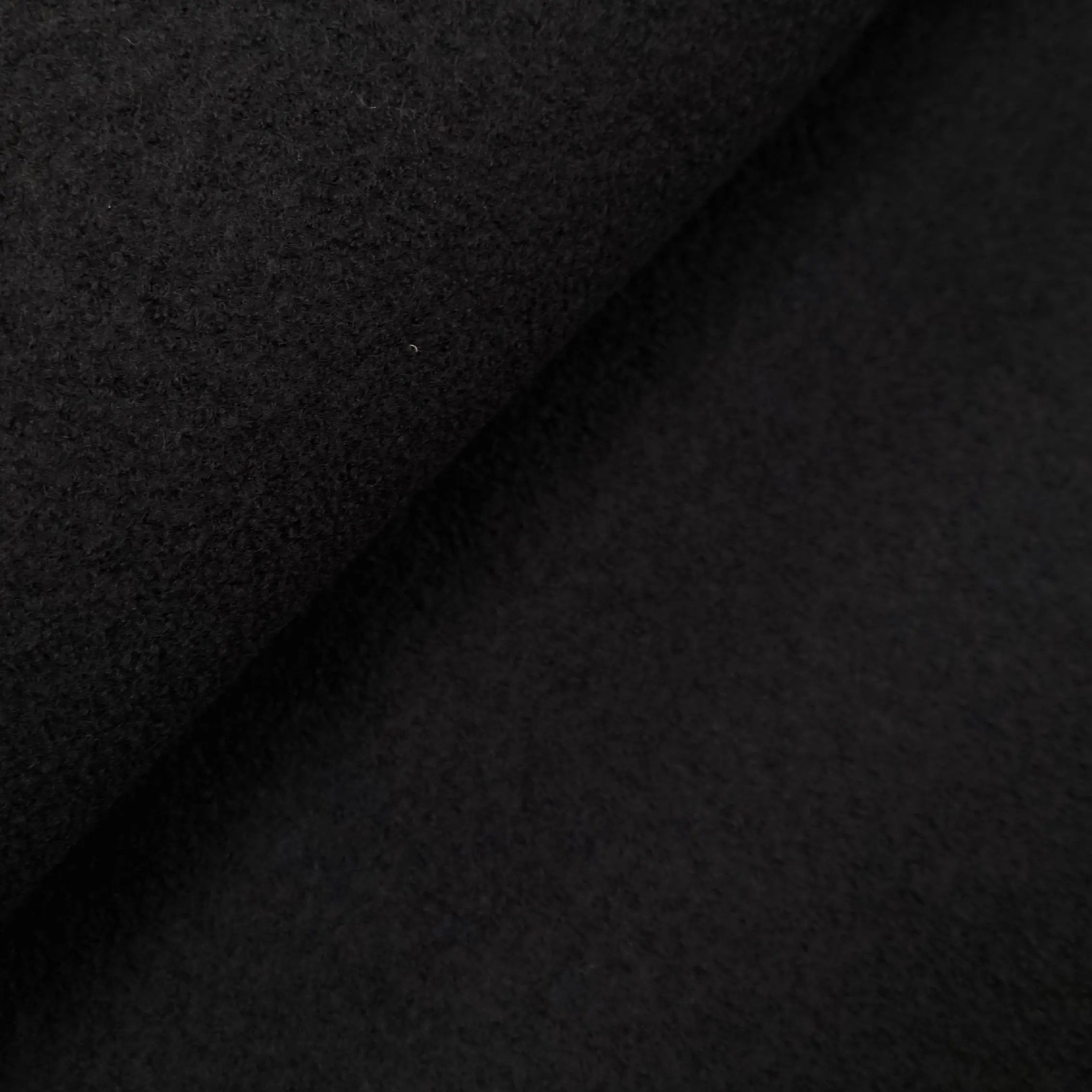 Wollmix Uni schwarz Walkmix CSM-STOFFE