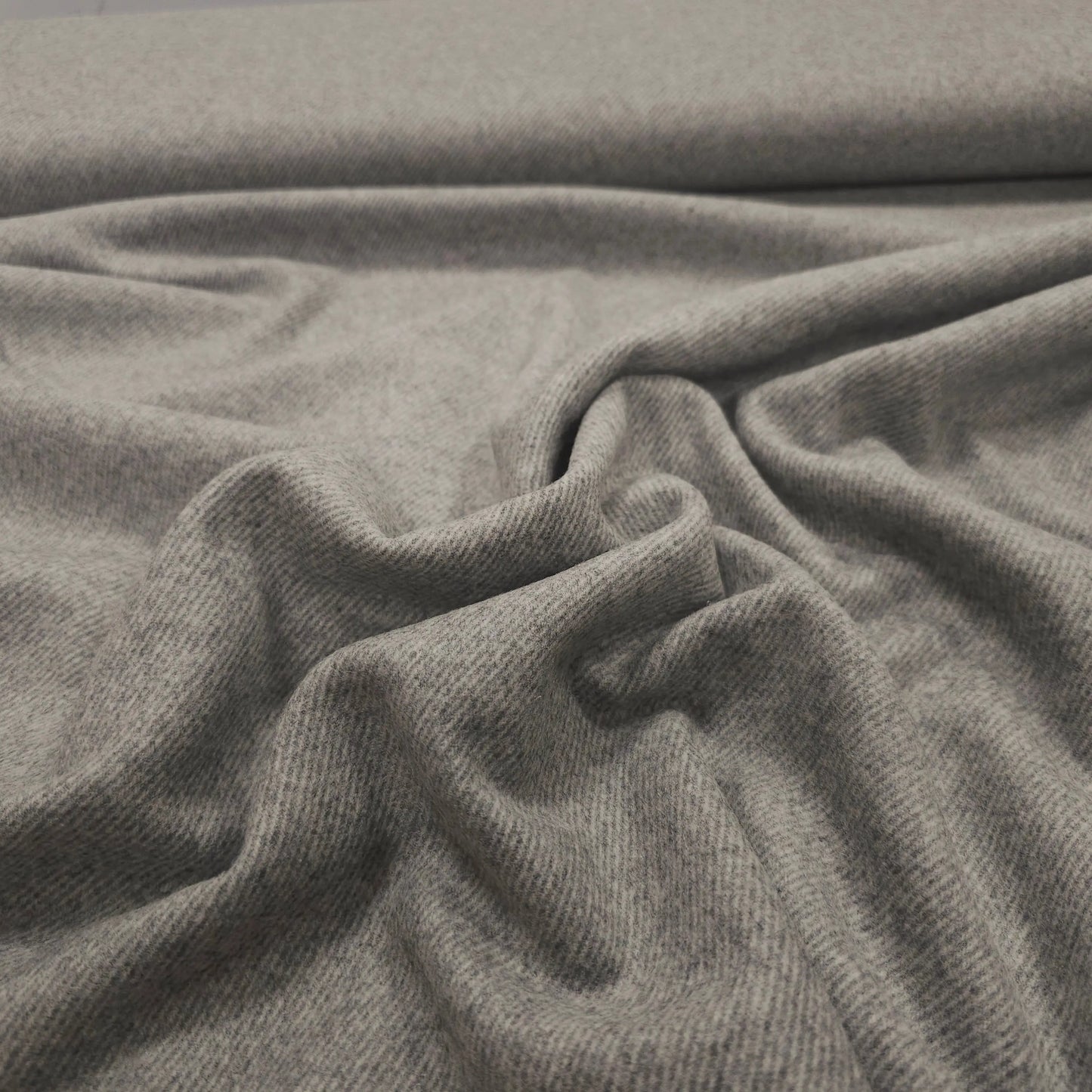 Wollstoff Silvarro uni grau CSM-STOFFE