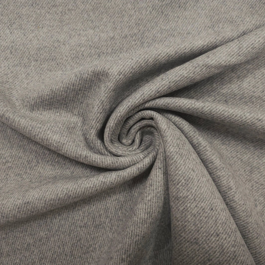 Wollstoff Silvarro uni grau CSM-STOFFE
