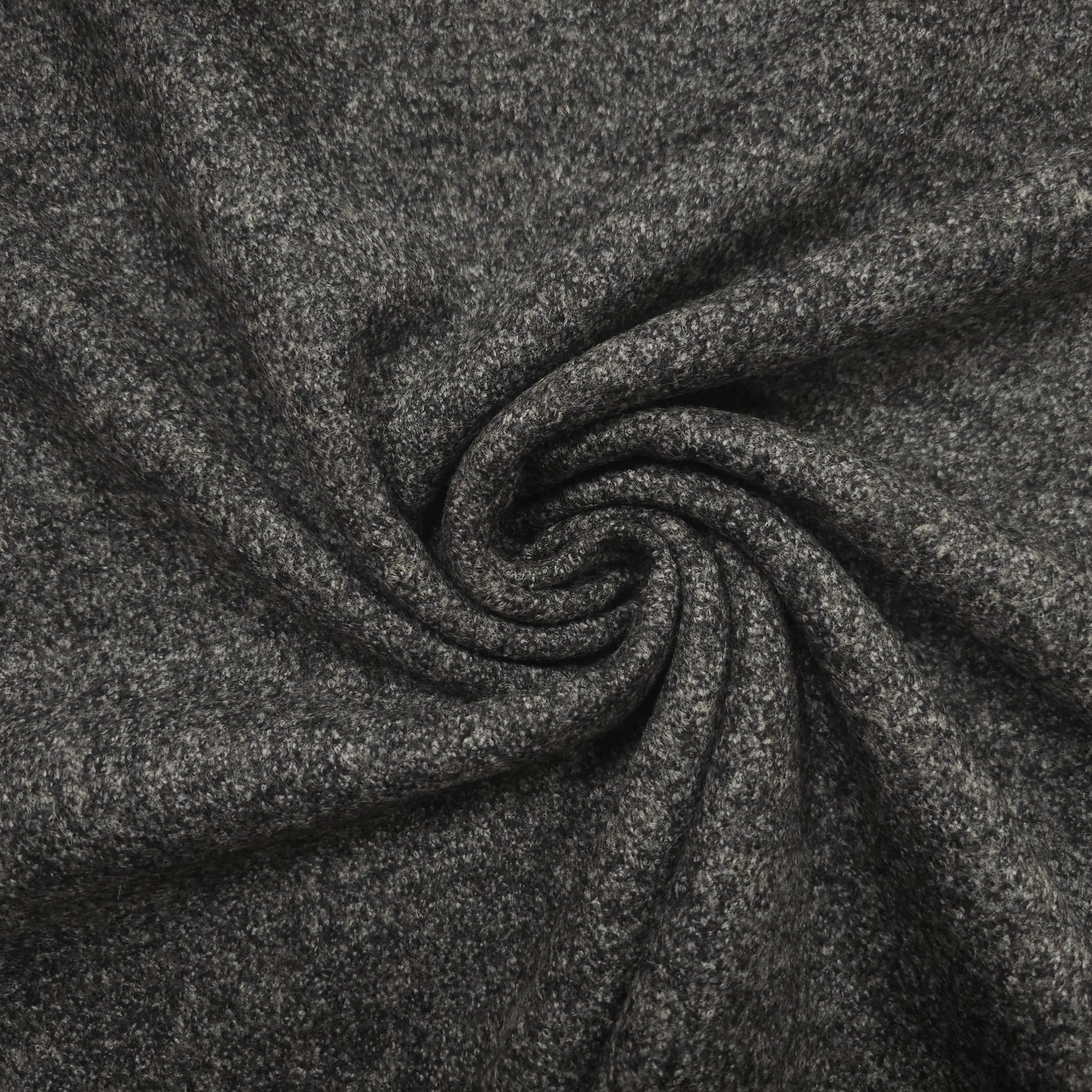 Wollstoff grau meliert CSM-STOFFE
