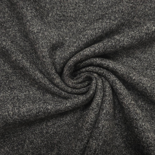 Wollstoff grau meliert CSM-STOFFE