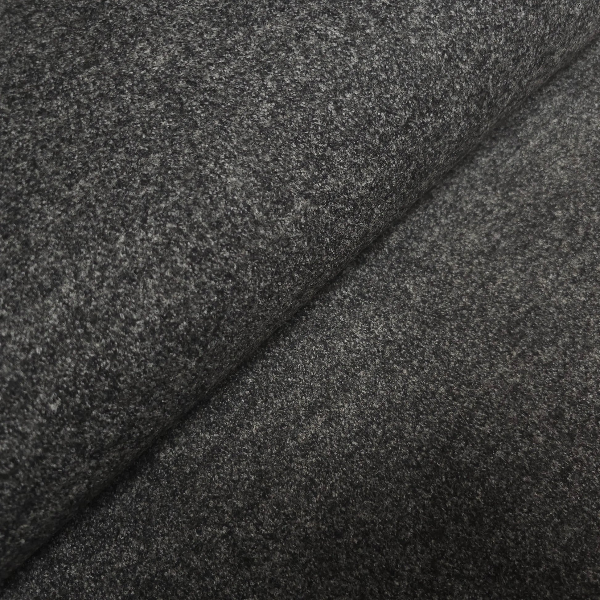 Wollstoff grau meliert CSM-STOFFE