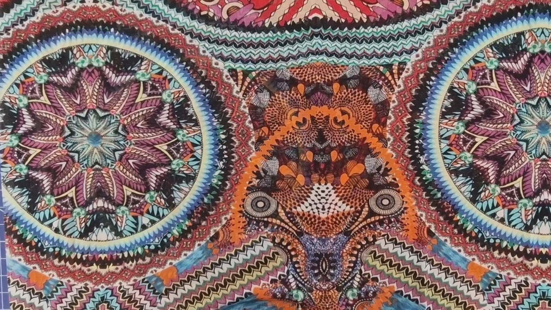 Mesh-Stoff Mandala